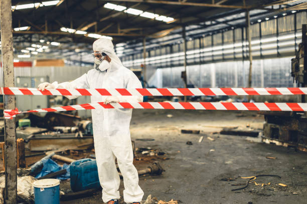 Professional Biohazard technician working in Maryland Heights, MO